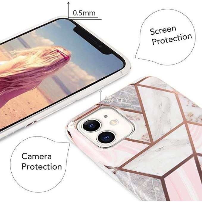 Husa protectie pentru Samsung S20 Plus Soft IMD TPU Marble Geometric Alb