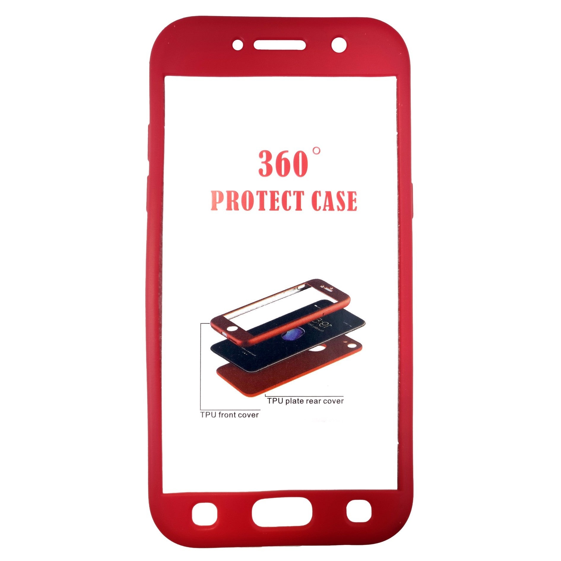 Husa Samsung Galaxy A5 2017 Full Silicone Rosu