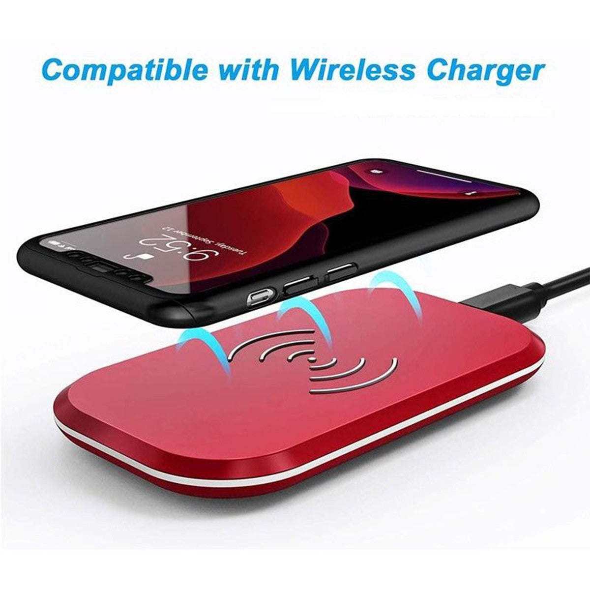Husa de Protectie, pentru Samsung Galaxy A6 Plus (2018), cu Acoperire Completa 360, cu Folie de Protectie, Plastic, Negru