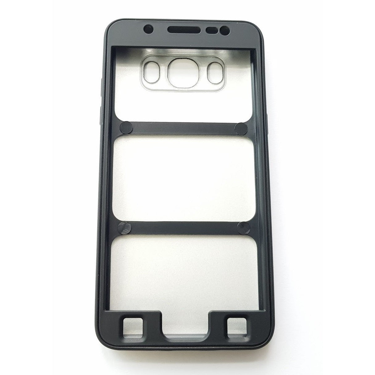 Husa Samsung Galaxy J5 2016 Full Silicone 360 Negru + Folie de protectie