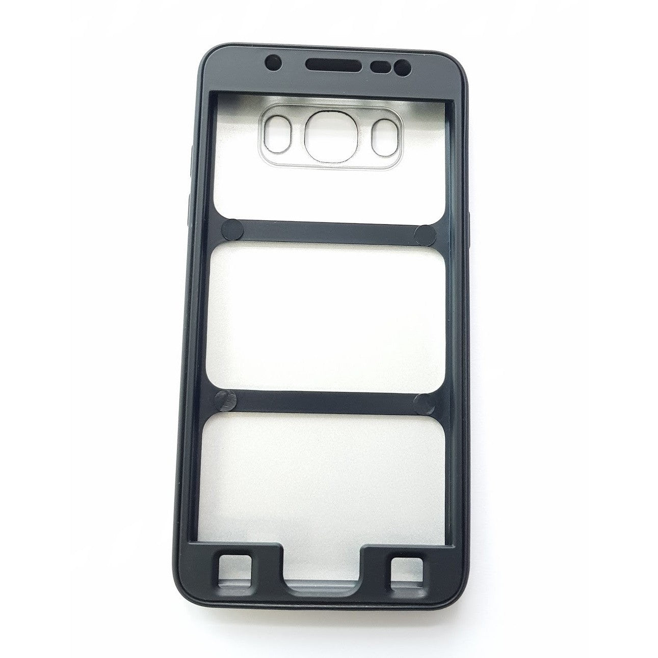 Husa Samsung Galaxy J5 2016 Full Silicone 360 Negru + Folie de protectie