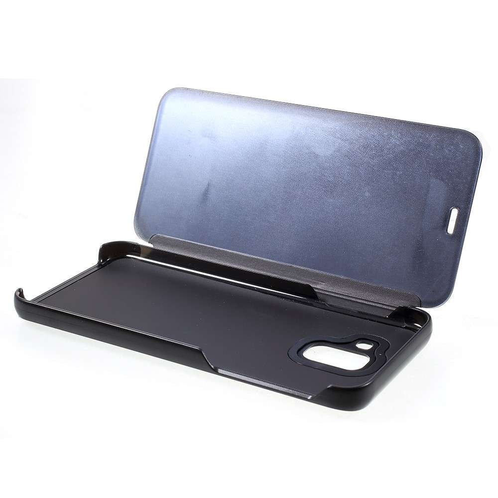 Husa Samsung Galaxy J6 Plus 2018 ® Flip Cover Oglinda Negru