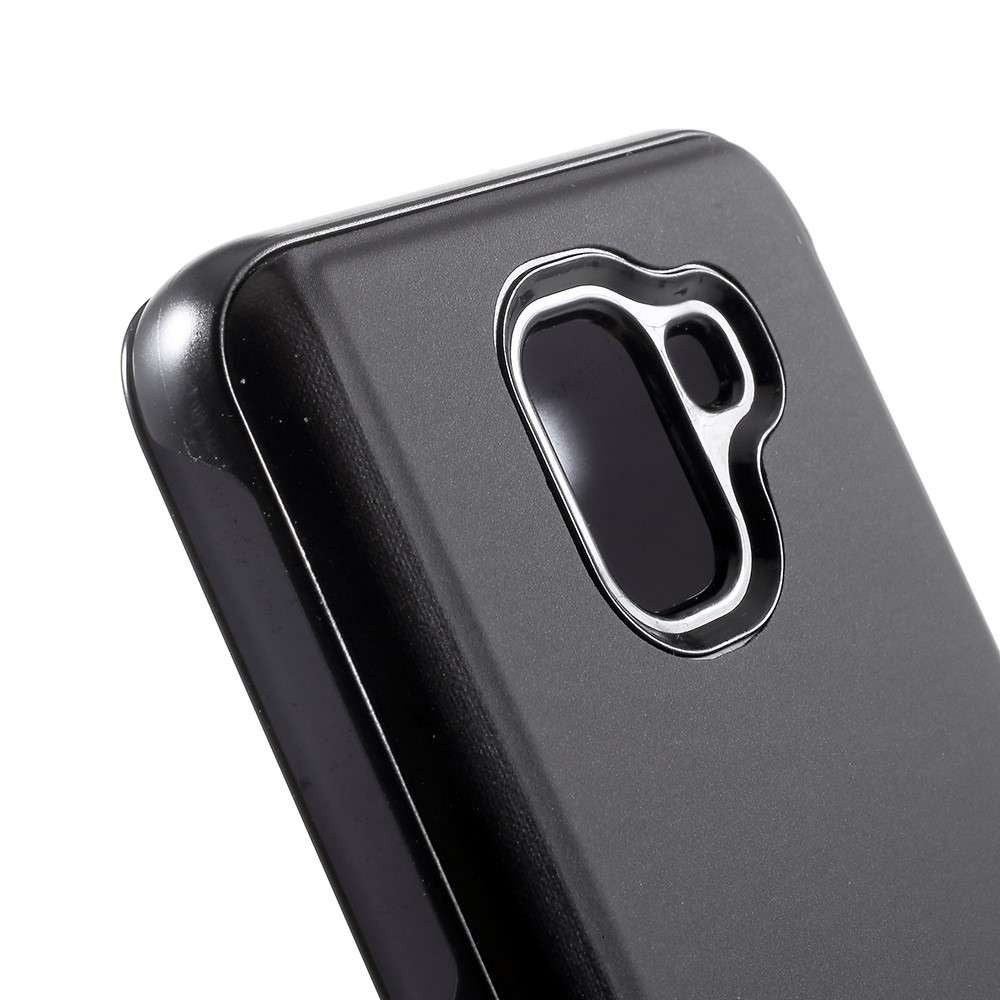 Husa Samsung Galaxy J6 Plus 2018 ® Flip Cover Oglinda Negru
