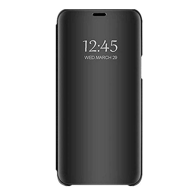 Husa Samsung Galaxy J6 Plus 2018 ® Flip Cover Oglinda Negru