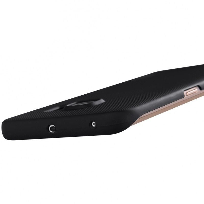 Husa Samsung Galaxy S6 Edge Nillkin Frosted Shield Negru + Folie de protectie
