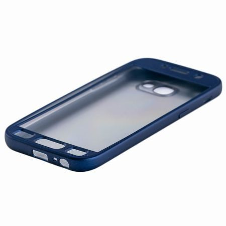 Husa Samsung Galaxy S7 Edge Full Silicone 360 Albastru