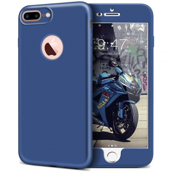 Husa Samsung Galaxy S7 Edge Full Silicone 360 Albastru