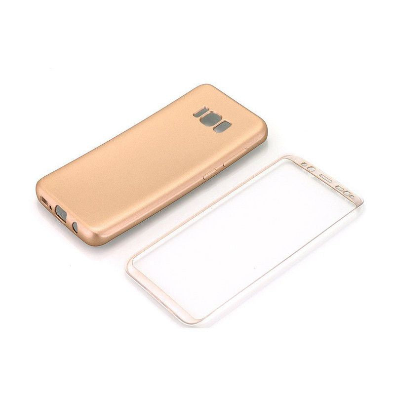 Husa Samsung Galaxy S8 Plus Full Silicone 360 Auriu