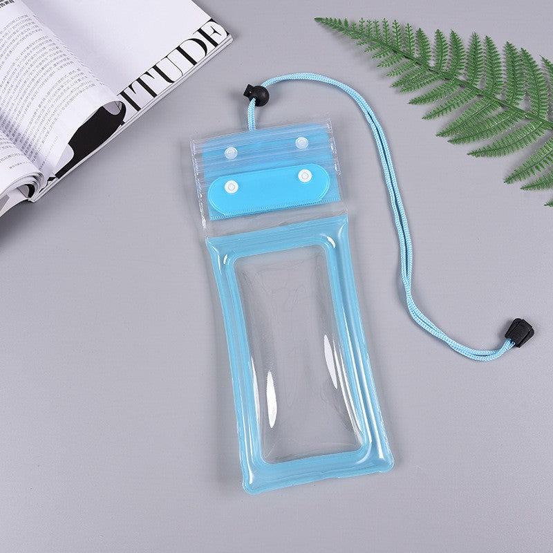 Husa subacvatica Zip Waterproof, Snowproof, Universala, Impermeabila, cu Snur, pentru telefon sau documente, Bleu