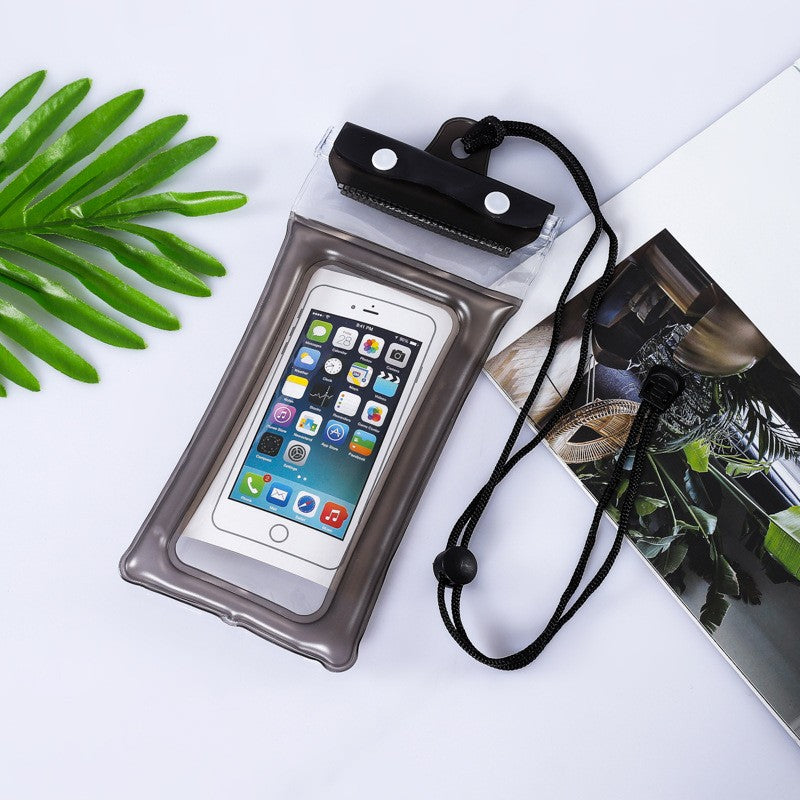 Husa subacvatica Zip Waterproof Flippy, Snowproof, Universala, Impermeabila, cu Snur, pentru telefon sau documente, Negru