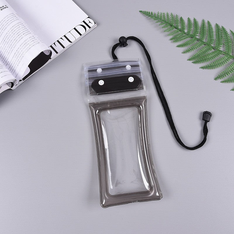 Husa subacvatica Zip Waterproof Flippy, Snowproof, Universala, Impermeabila, cu Snur, pentru telefon sau documente, Negru