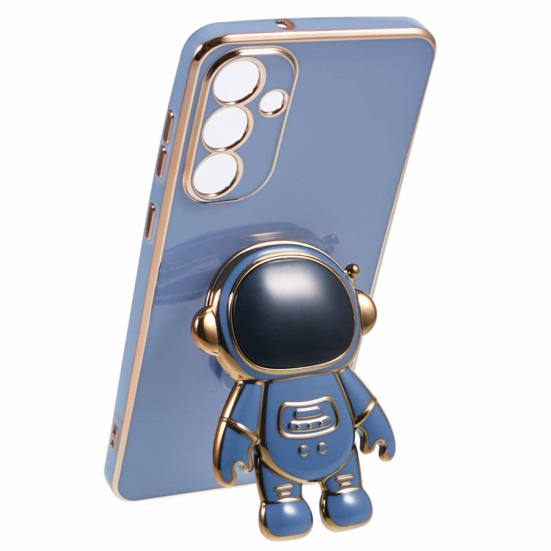 Husa Telefon 2in1, Compatibila Samsung Galaxy S24 Plus, Carcasa TPU cu Suport Inclus Tip Astronaut, Protectie Camere, Albastru