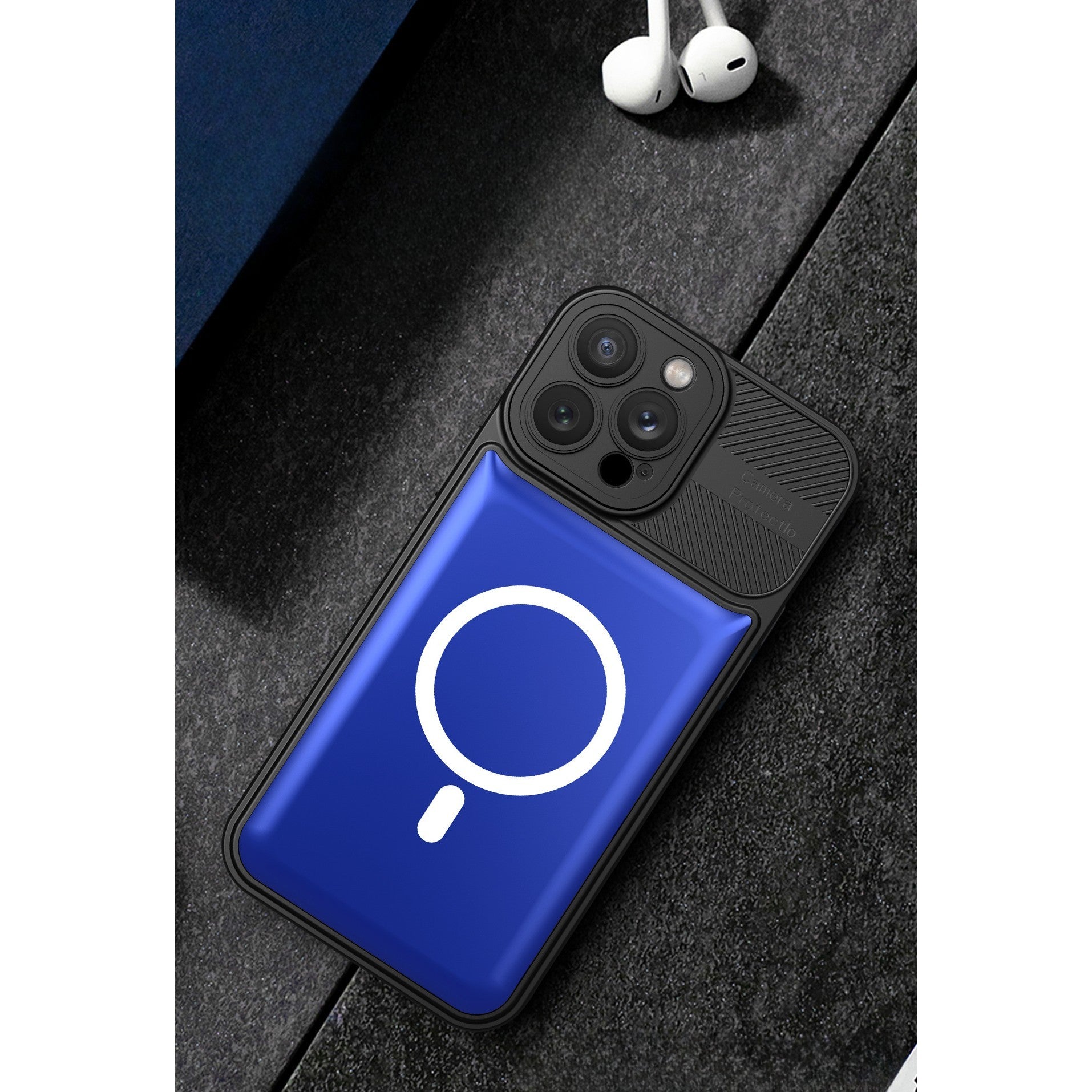 Husa Urban Armor pentru Samsung A54 5G Albastru, Suport Auto Magnetic, Protectie Antisoc