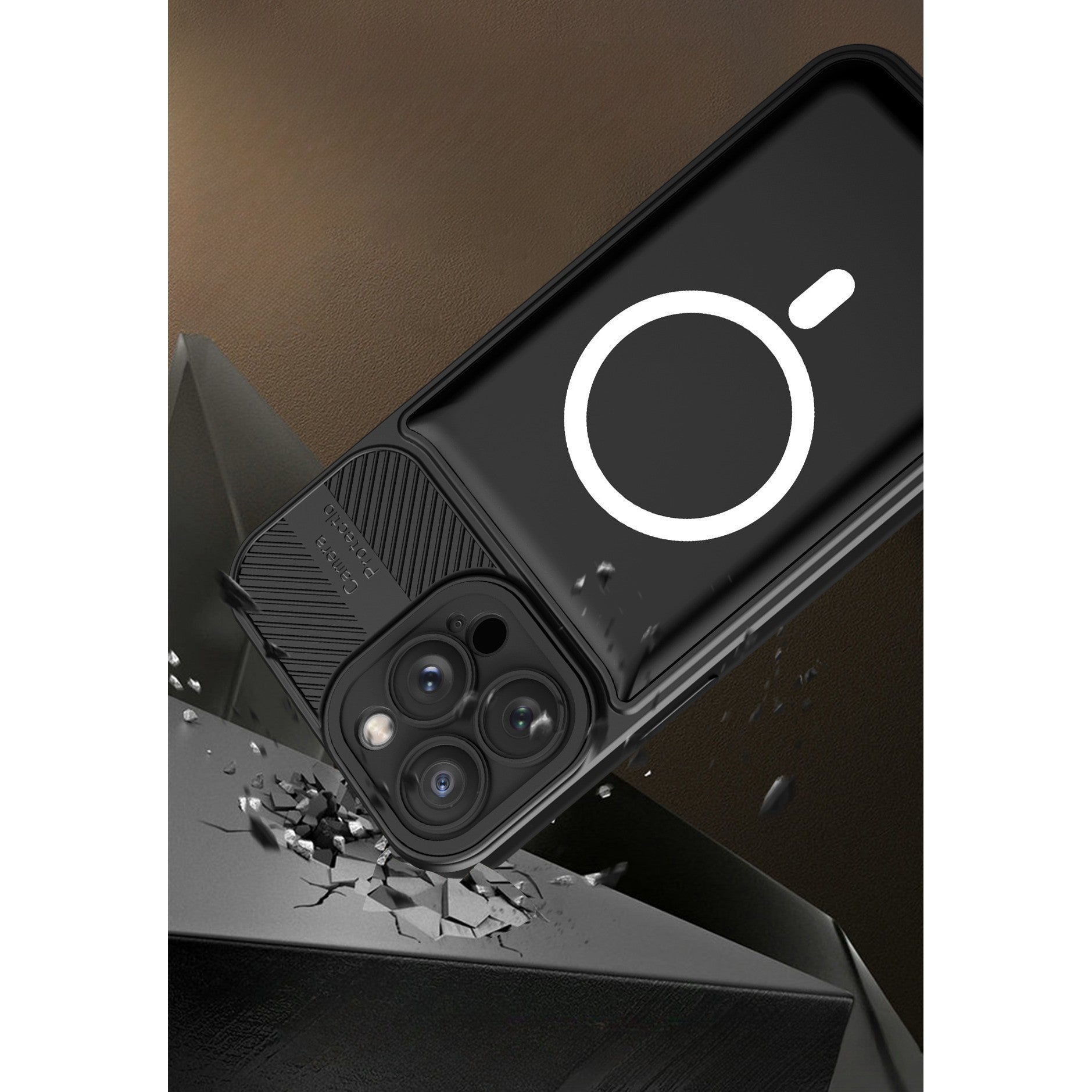 Husa Urban Armor pentru Samsung S21 FE 5G Negru, Suport Auto Magnetic, Protectie Antisoc