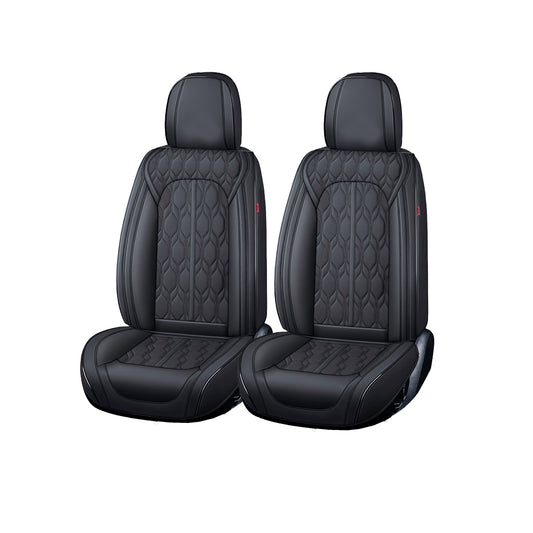 Huse auto premium 5 locuri Carguard Deluxe piele ecologică perforată - negru