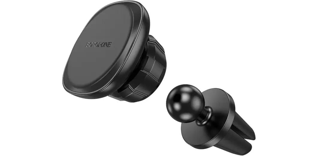 SUPORT AUTO Borofone "BH8" pt. SmartPhone, magnetic, fixare grila ventilatie, negru "6941991108020"