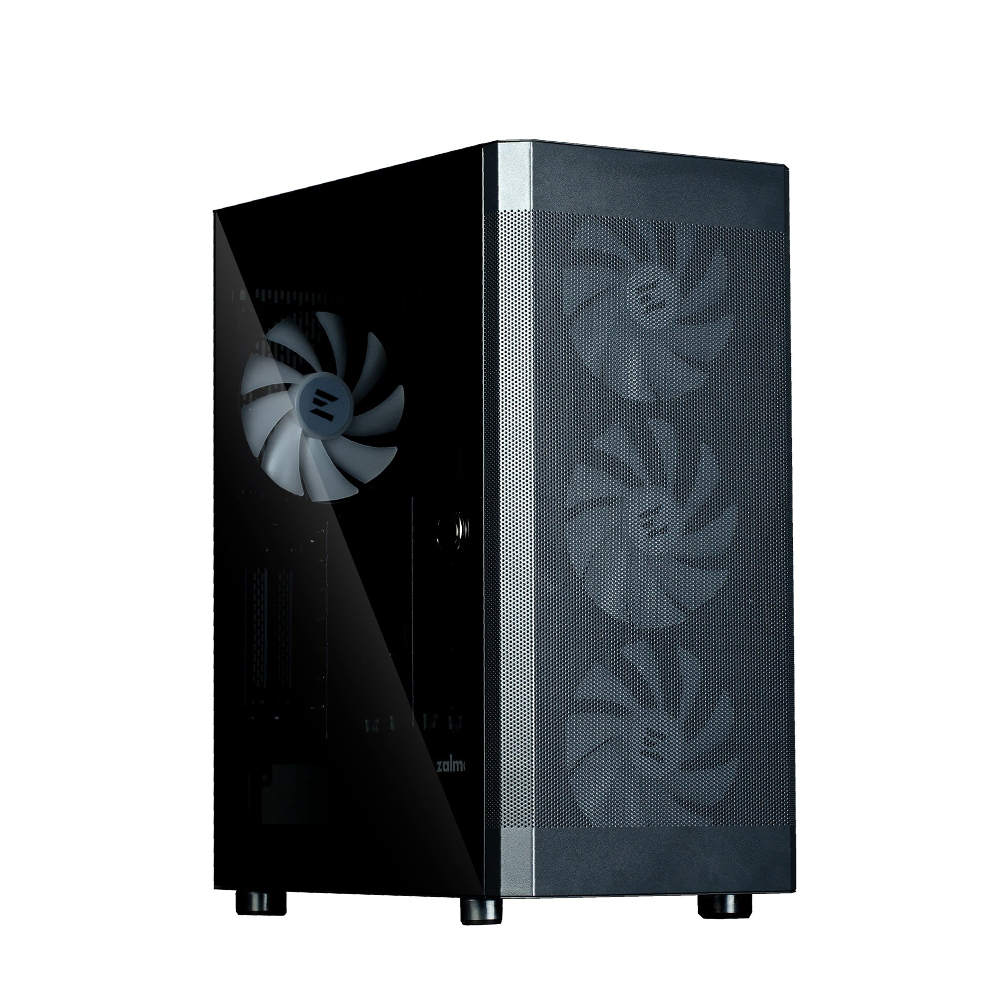 CARCASA Zalman "i4 TG", middle tower, gaming, fara sursa, suporta 8xfan, 4xfan 140mm inclus, PSU shroud, USB 3.1 gen1 x 2, USB 2.0 x 1, audio+mic, 7 sloturi expansiune + 2 verticale, negru, "i4 TG Black"