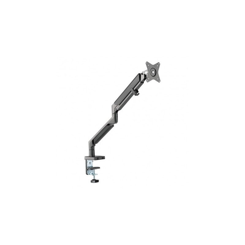Suport de birou, brat cu gaz, dubla articulatie, 17 - 32 inch, aluminiu, Negru, Techly, ICA-LCD 3712 