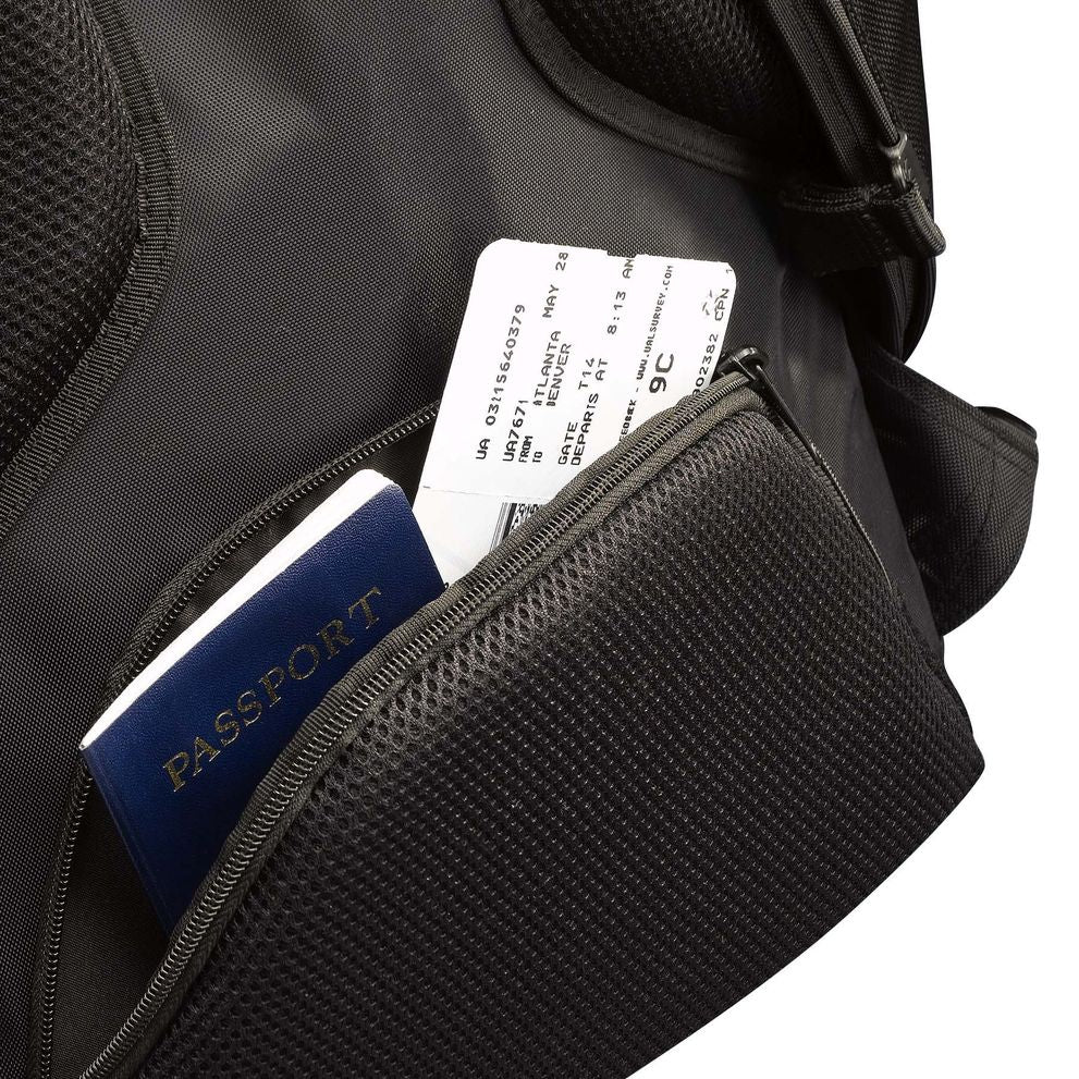 RUCSAC CASE LOGIC, pt. notebook de max. 17.3 inch, 2 compartimente, buzunar frontal x 3 | buzunar lateral x 2 | buzunar dorsal, waterproof, nylon, negru, "RBP-217 BLACK" 3205285