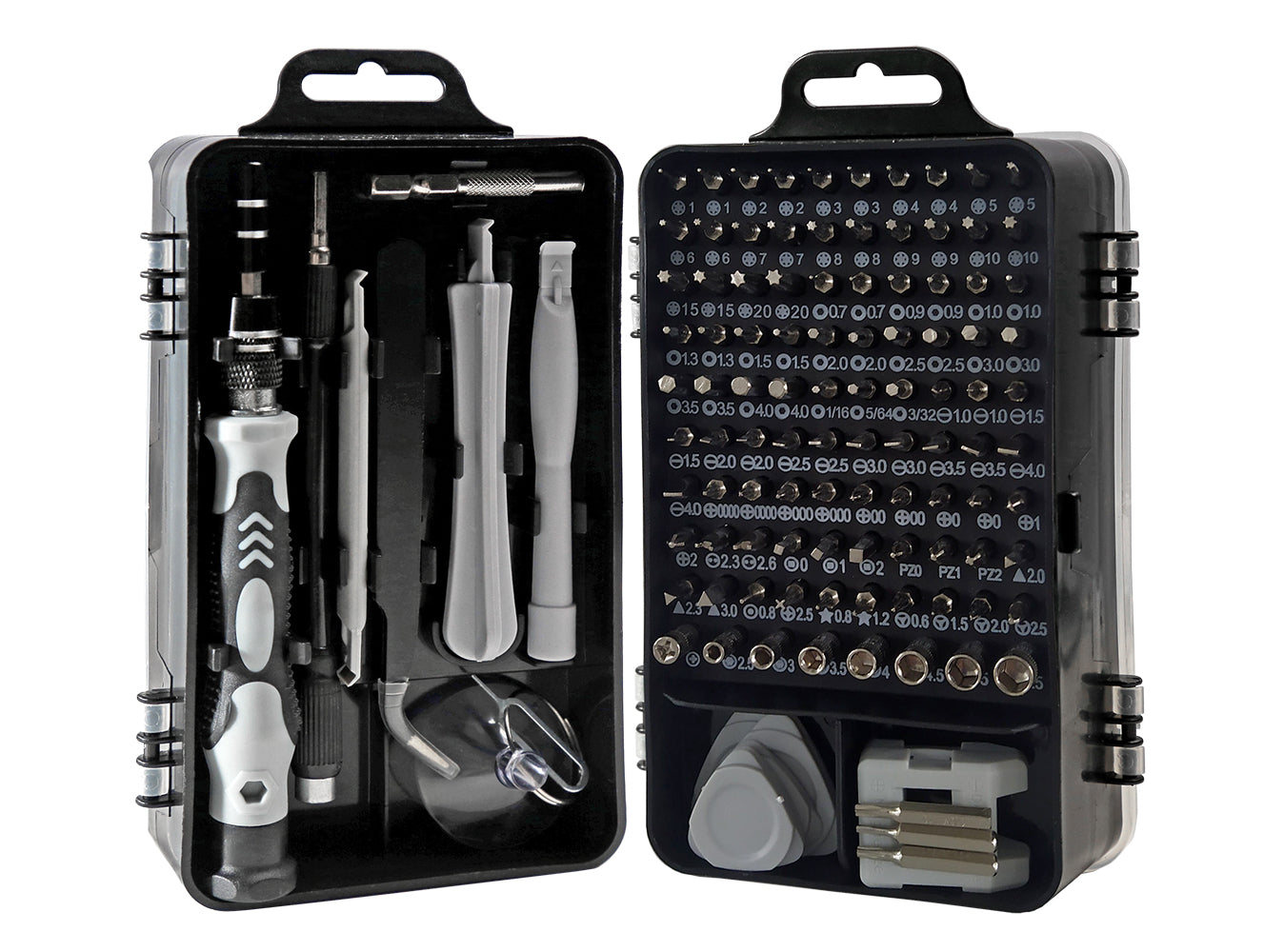 TRUSA REPARATII smartphone, SPACER, functii: insurubare si reparat, 122 produse: 101 capete de surubelnita, surubelnita clasica, penseta si clipsuri deschidere telefon "SPRT-PHONE-122"
