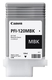 Cartus Cerneala Original Canon Black, PFI-120MBK, pentru IPF TM-200|TM-205|TM-300|TM-305, 130ml, ,NOPP, "2884C001AA"