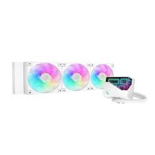 Deepcool "LT360 ARGB", skt. Intel si AMD, racire cu lichid, 3 x 120mm, 600 - 2400 RPM, iluminare RGB - infinity mirror, alb