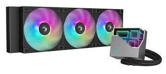 DeepCool "LT360 ARGB", skt. Intel si AMD, racire cu lichid, 3 x 120mm, 600 - 2400 RPM, iluminare RGB - infinity mirror, negru "R-LT360-BKAMNC-G-1"