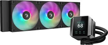 DeepCool "MYSTIQUE 360", skt. Intel si AMD, racire cu lichid, 3 x 120mm, 600 - 2400 RPM, iluminare RGB, afisaj digital, negru "R-LX750-BKADSNC-G-1"