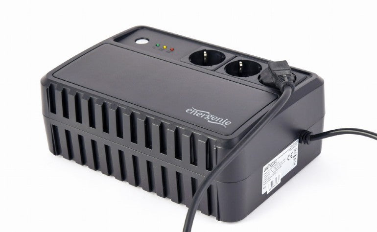 UPS GEMBIRD, Line Int. , brick, 800VA/480W, AVR, Schuko x 3, 1 x baterie 12V/8Ah, LED, back-up 1 - 10 min., montabil pe perete, "EG-UPS-3SDT800-01"