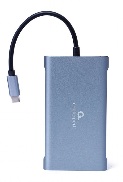 DOCKING Station Gembird universal, 7-in-1, conec PC USB Type C, USB-Cx1, USB-A 3.1x3, porturi video HDMIx1, VGAx1, RJ45x1,PD