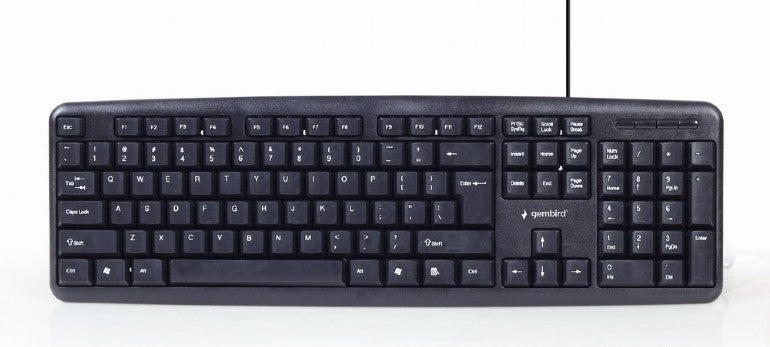 KIT wired GEMBIRD, 4-in1 desktop, tastatura 104 taste + mouse optic 1000dpi 3 butoane rotita scroll + casti cu mic + pad 220x180mm, black "KBS-UO4-01"