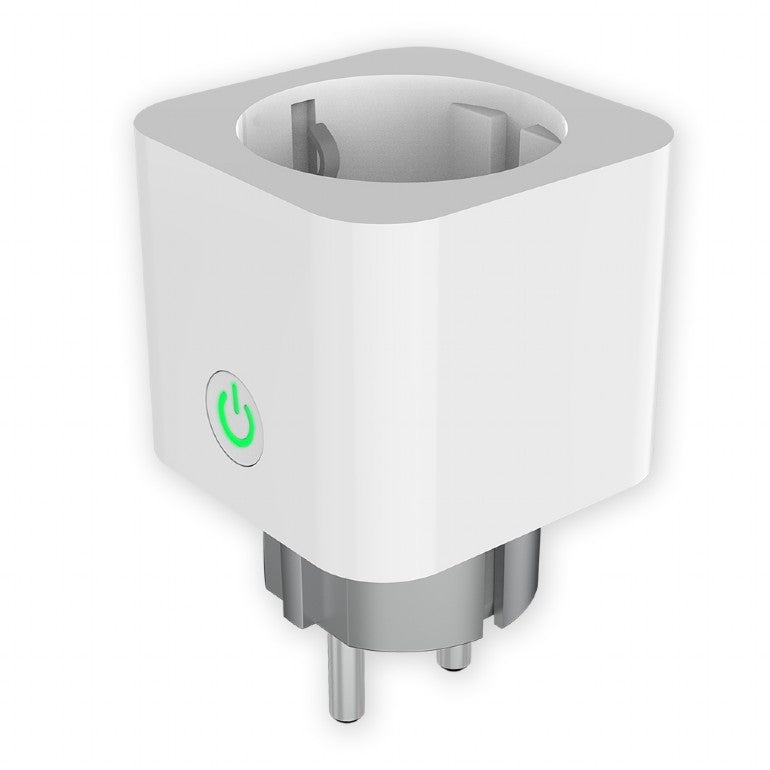 PRELUNGITOR GEMBIRD, Schuko x 1, WiFi, conectare prin Schuko (T), 16 A, 3680W, compatibil Tuya, alb, "TSL-PS-S1M-01-W"