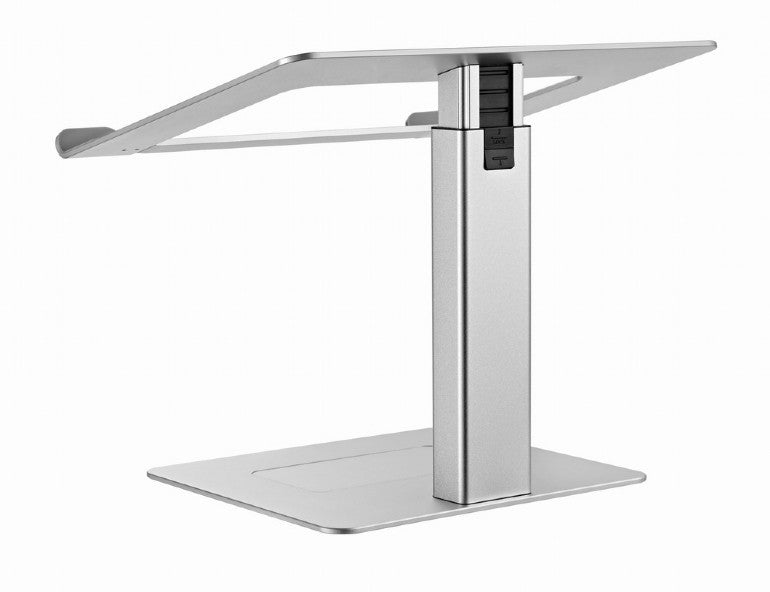 STAND GEMBIRD notebook 15.6", reglare inaltime: 225-380mm, suporta greutate: 5Kg, tampon silicon, aluminiu, silver, "NBS-D1-02"