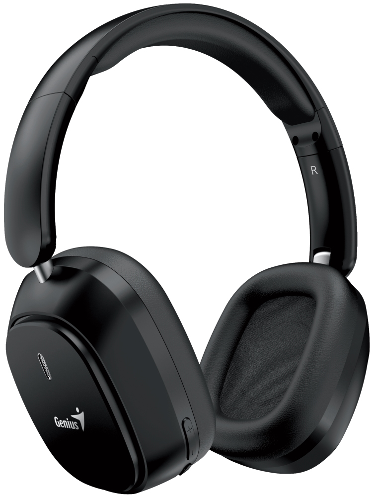CASTI Genius, "HS-820BT", wireless, cu fir, standard, utilizare multimedia, smartphone, microfon pe casca, conectare prin Bluetooth 5.4, USB-C, negru, "31710038400", (timbru verde 0.8 lei)