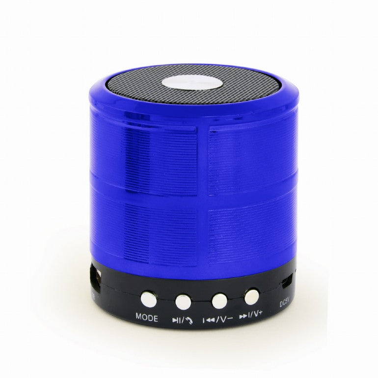 BOXE GEMBIRD portabile bluetooth, RMS: 3W, baterie 400mAh, microSD, BT v2.1, 61x50mm, 240 grame, blue, "SPK-BT-08-B"