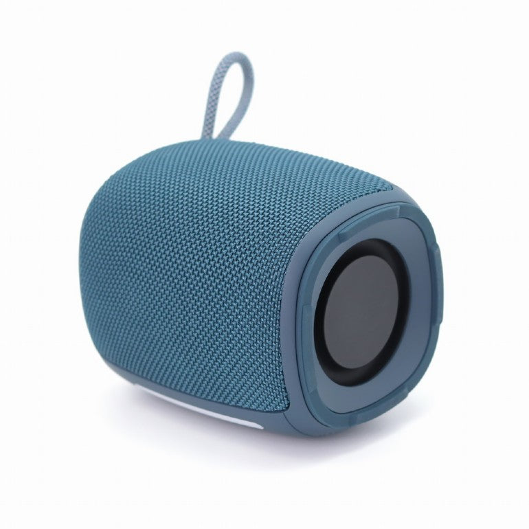 BOXE GEMBIRD portabile bluetooth, RMS: 5W, baterie 1200mAh, microSD, USB, FM-radio, LED light, BT v5.1, 111x111x134mm, 530 grame, blue, "SPK-BT-LED-03-B"