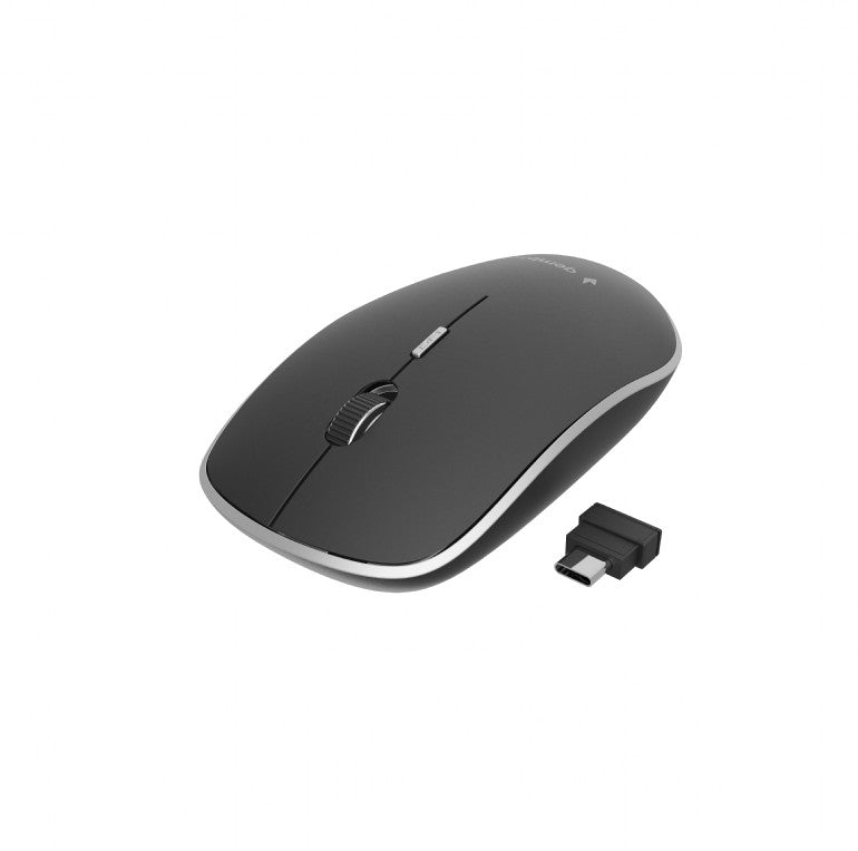 MOUSE GEMBIRD, PC sau NB, wireless, 2.4GHz, optic, 1600 dpi, butoane/scroll 4/1, silent, USB-C, negru, "MUSW-4BSC-01"