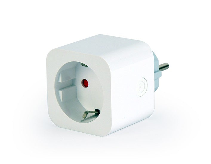 PRELUNGITOR GEMBIRD, Schuko x 1, WiFi, conectare prin Schuko (T), 16 A, 3680W, compatibil Tuya, alb, "TSL-PS-S1M-01-W"