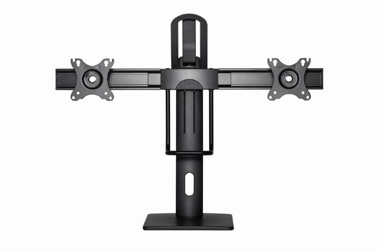 SUPORT de birou Gembird, pt 2 TV/monitor plat, diag. max 17-27 inch, rotatie, inclinare, pivotare, max 6 kg, inaltime 245-400mm, "MS-D2-01"