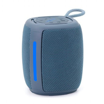 BOXE GEMBIRD portabile bluetooth, RMS: 5W, baterie 1200mAh, microSD, USB, FM-radio, LED light, BT v5.1, 111x111x134mm, 530 grame, blue, "SPK-BT-LED-03-B"