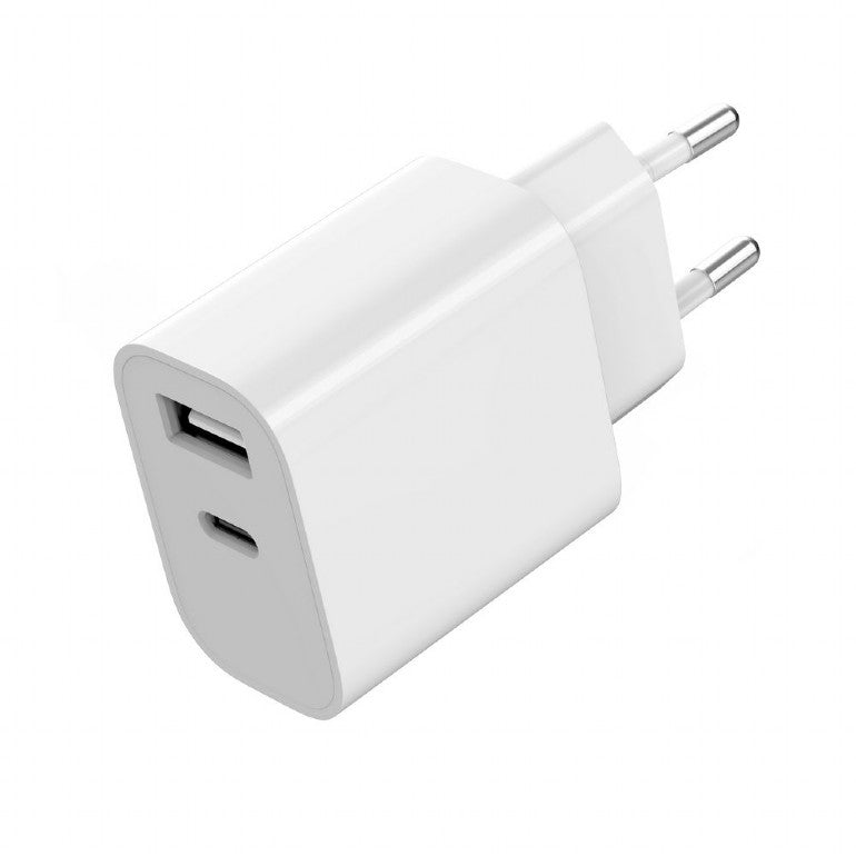 ALIMENTATOR retea 220V GEMBIRD, universal, 1 x USB Type-C 2.4A , 1 x USB-A maxim 2.4A, protectie: scurtcircuit, supraincarcare, alb, "TA-UC-2AC12-01"