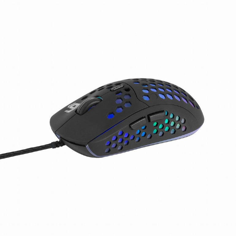 MOUSE GEMBIRD, gaming, cu fir, USB, optic, 7200 dpi, butoane/scroll 6/1, iluminare, cablu 1.8m, negru, "MUSG-RAGNAR-RX400"
