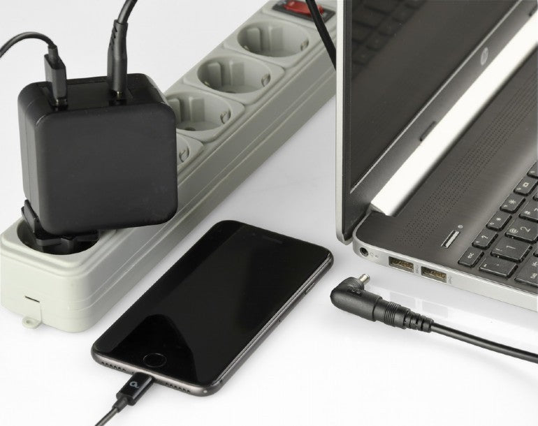 ALIMENTATOR Notebook Universal AC-DC, GEMBIRD, 60W - tensiuni 5V-20V DC la 4.5 A max, 1x USB-A + 1x USB Type-C, conectori M4/M5/M6/M7/M8/M12/M19/M20/M21/M28, cablu 1.5m, negru, "NPA-PD60-01"