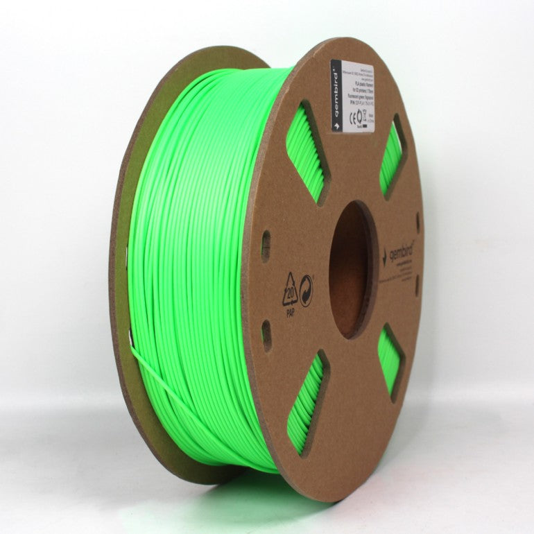 FILAMENT GEMBIRD pt. imprimanta 3d, PETG, 1.75mm diamentru, 1Kg / bobina, topire 220-260 grC, green, "3DP-PETG1.75-01-G"