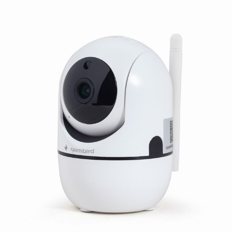CAMERA IP GEMBIRD, pt. interior, CMOS 2 Mpx, lentile 3.6mm, wi-fi, rezolutie FullHD 1920x1080, video H.264 AVI, microfon, rotatie 355 gr, inclinare 120 gr, carcasa plastic, slot microSD card, Tuya,  (timbru verde 0.8 lei)