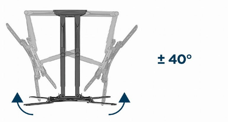 SUPORT de perete GEMBIRD, pt 1 TV/monitor, diag. max 32" - 60", full-motion, max 36 kg, "WM-60ST-01"