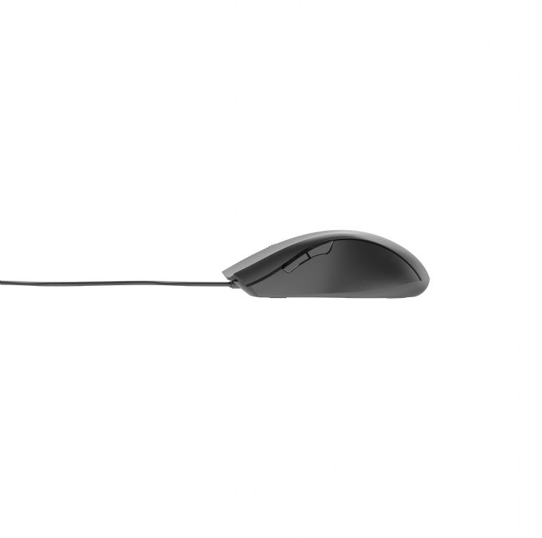 MOUSE GEMBIRD, PC sau NB, cu fir, USB, laser, 2400 dpi, butoane/scroll 6/1, cablu 1.8m, negru-argintiu, "MUS-GU-02"