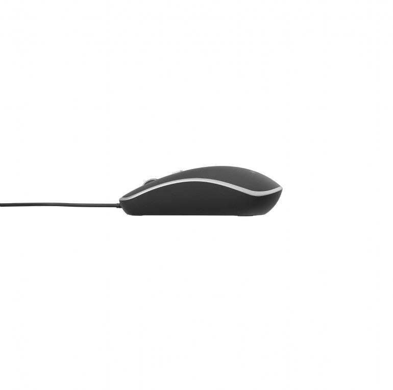 MOUSE GEMBIRD, PC sau NB, cu fir, USB, optic, 1200 dpi, butoane/scroll 4/1, cablu 1.35m, negru-argintiu, "MUS-4B-06-BS"