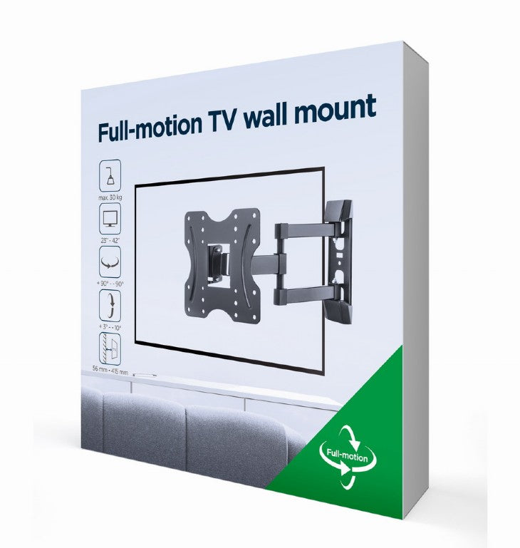 SUPORT de perete GEMBIRD, pt 1 TV/monitor, diag. max 23" - 42", inclinare, pliere, max 30 kg, "WM-42ST-02"