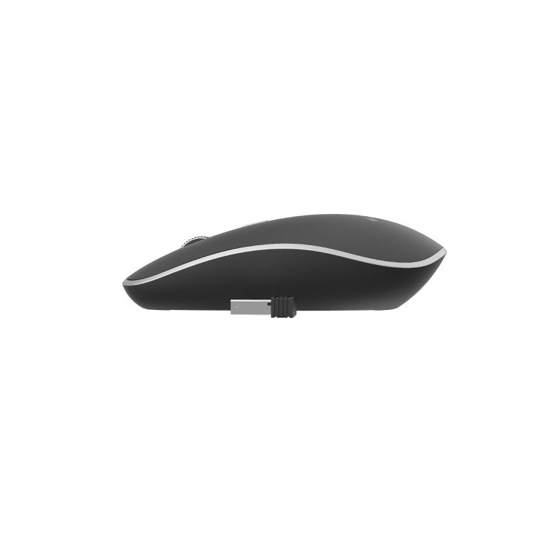 MOUSE GEMBIRD, PC sau NB, wireless, 2.4GHz, optic, 1600 dpi, butoane/scroll 4/1, silent, negru, "MUSW-4BS-01"